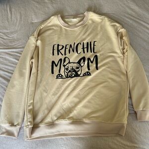 Frenchie Mom Cream Sweatshirt
